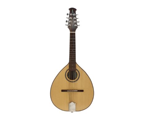 Good modern mandolin by and labelled Davy Stuart Luthier, Christchurch, New Zealand, Model: LT8, Strings: 26/38, 25.15.10; al