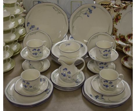 A Royal Doulton Minerva pattern dinner and tea service inc, teapot, dinner and side plates, cups, saucers, etc qty 