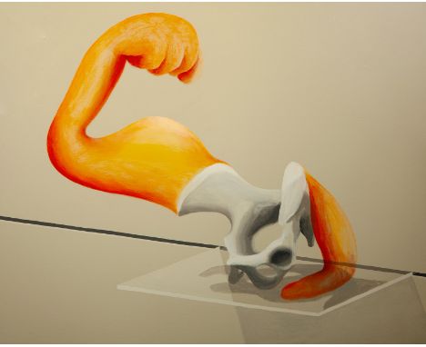JOËL MESTRÉ (Castellón de la Plana, 1966)"La cançó de stelarc", 2000.Oil on canvas.Signed, dated and titled on the back.Measu