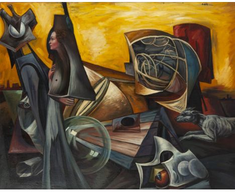 IGNACIO LÁZARO GARCÍA MEDINA (Cuba, 1968).Untitled, 2004.Oil on canvas.Signed in the upper right corner.Measurements: 66 x 81