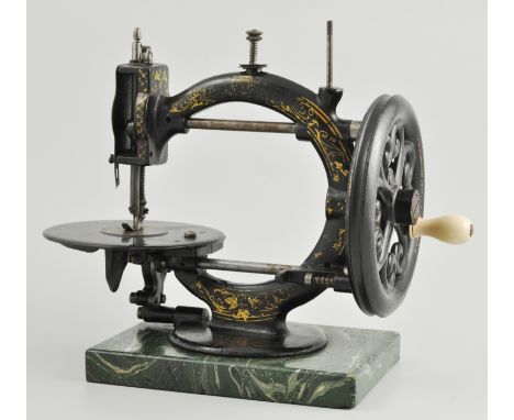 19th Century "The Little Wanzer" manual sewing machine, by R M Wanzer & Co., circa 1880, in original carrying case.