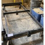 39" X 7' STEEL LUMBER CART