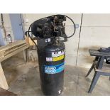 INGERSOLL RAND VERTICAL COMPRESSOR, 5HP, 230V, 1ph