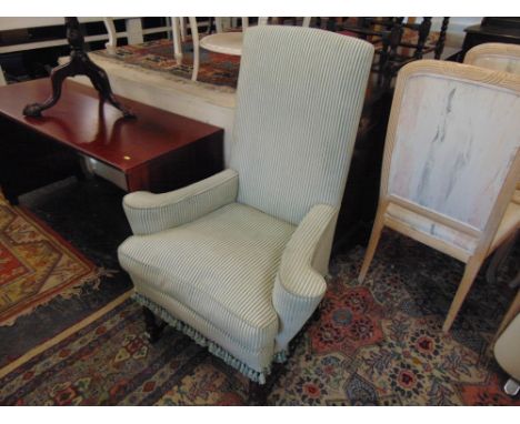 An armchair on  bobbin stretchers