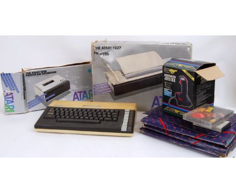 ATARTI: A collection of original vintage Atari computer systems and accessories to include 1027 Printer, 1010 Program Recorde