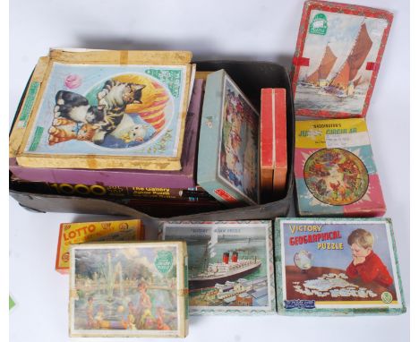 JIGSAWS: A collection of vintage jigsaw puzzles - mostly Victory, Falcon and others. 

WORLDWIDE POSTAGE AVAILABLE ON ALL ITE