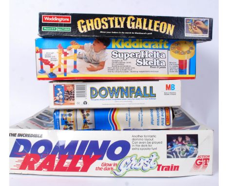 GAMES: A collection of vintage board games to include Domino Rally, Downfall, Matchbox, Ghostly Galleon and others. 

WORLDWI