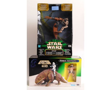 STAR WARS: Two Star Wars boxed items, the first being a Star Wars Kenner Dewback - appears unused within the original box, an