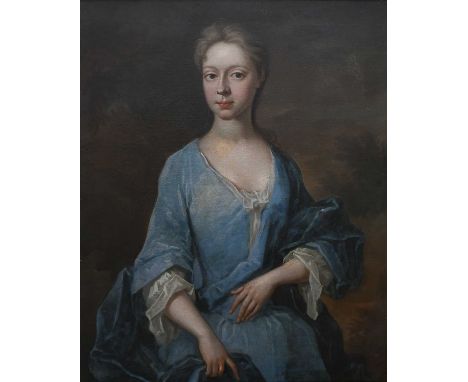 Circle of Charles JervasPortrait of a lady, traditionally identified as a member of the Hoare family, half-length, wearing a 