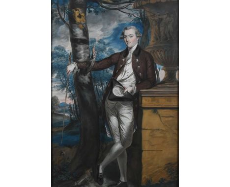 After Daniel GardnerPortrait of Sir John Taylor, 1st Bt. (1745-1786), full-length, wearing a brown coat and white waistcoat, 