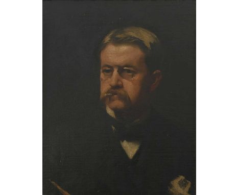 Φ Eric Kennington RA (1888-1960)Portrait of Thomas Benjamin Kennington (1856-1916), the artist's father, bust-lengthOil on ca