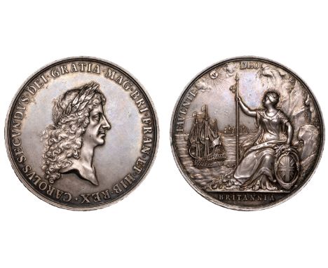 Charles II (1660-1685), Peace of Breda, [1667], a silver medal, unsigned [by J. Roettier], laureate head of Charles II right,