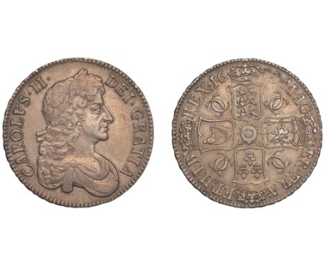 Charles II (1660-1685), Crown, 1679, third bust, edge tricesimo primo (ESC 403; S 3358). A few light marks, otherwise very fi