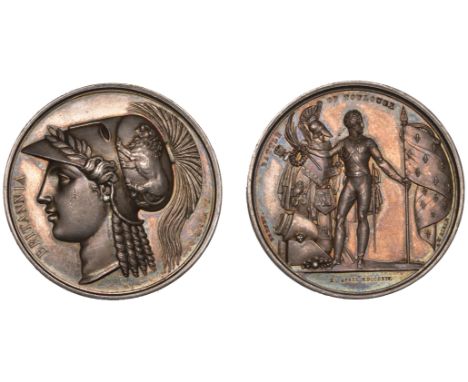 George III (1760-1820), Medals, Battle of Toulouse, 1814, a silver medal by Gayrard & Brenet for Mudie, head of Britannia lef