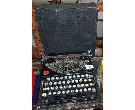 A Remington portable typewriter
