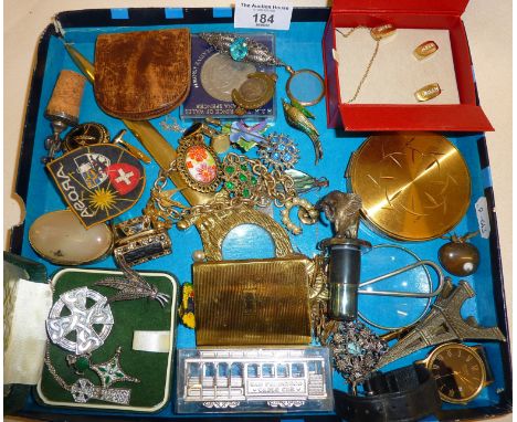 Assorted vintage costume jewellery etc.