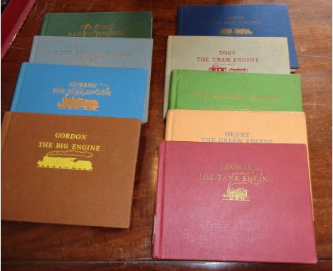 9 - 1st Edition Thomas the Tank Engine books, hardcover, no dustwrappers