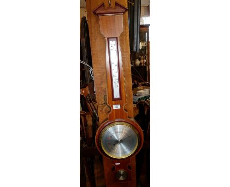 Reproduction mahogany banjo barometer