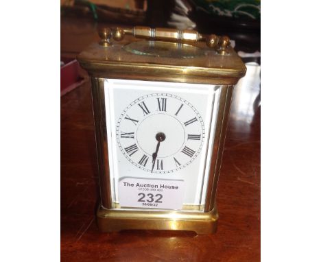 Brass carriage clock