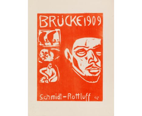 Umschlag mit 'Portrait Karl Schmidt-Rottluff'. 1909. Gercken A-44. Söhn HDO 214-1. Im Druckstock monogrammiert sowie von frem