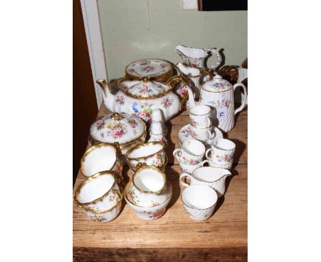 Hammersley Lady Patricia part tea service, some pieces signed F. Howard, and Minton Marlow fifteen piece coffee service.