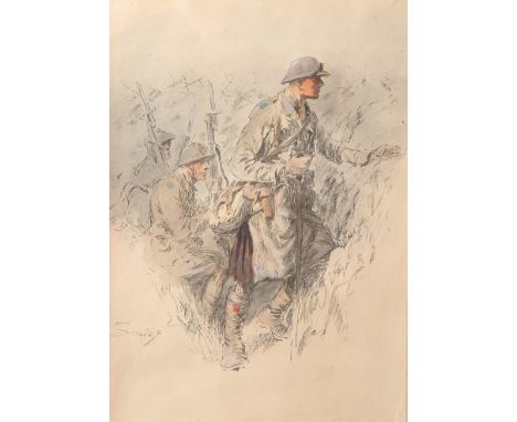 CHARLES JOHNSON PAYNE [SNAFFLES] (BRITISH 1884-1967)A Heilan Lad (from A Heilan Lad, Sans Panache, Le Poilu, The Canadian and
