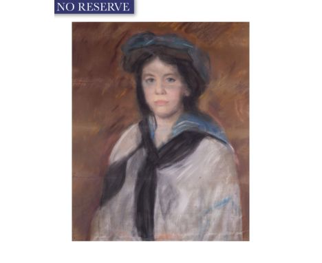 CHARLES WEBSTER HAWTHORNE (AMERICAN 1872-1930)Portrait of a Young Girl, pastel on paper58 x 48 cm (23 x 19 in.)LOT NOTESThe 7