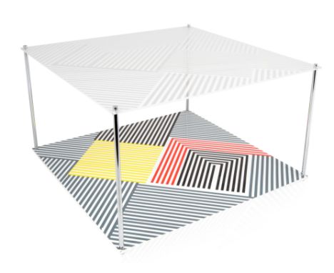 JESUS RAFAEL SOTO (VENEZUELAN 1923-2005) Sotomagie II (from Serie Sotomagie), 1967 silkscreen on plexiglass 34.5 x 34.5 x 8 c
