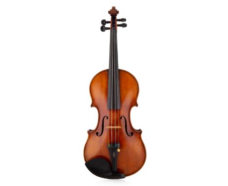 A GERMAN VIOLIN, ROTH, MARKNEUKIRCHEN, 1928a one-piece maple back, with scroll, two volutes, pegbox, two F holes, maker's lab