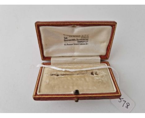 A antique rectangular jewellery box by Gold smiths and Silver smiths Co Regents street London