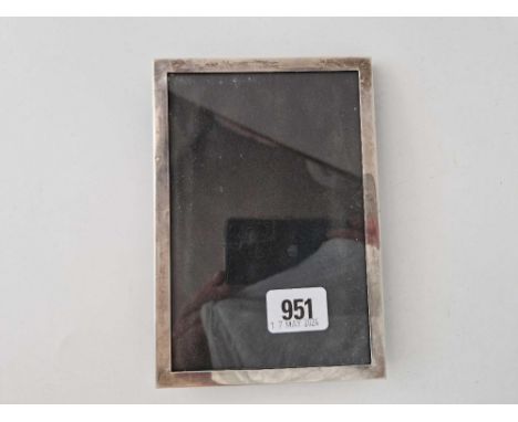 A rectangular plain photo frame, 7 inches high, Birmingham 1929 by S&amp;M