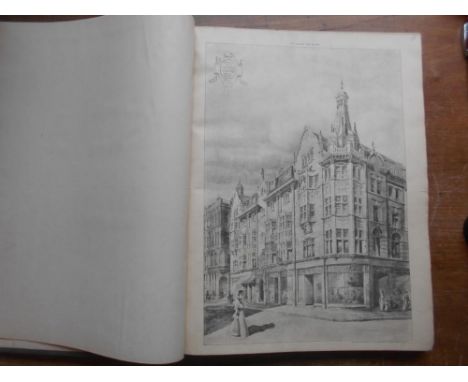 ARCHITECTURE bnd. fol. of architectural photolithos from 'The Builder' 1901-02