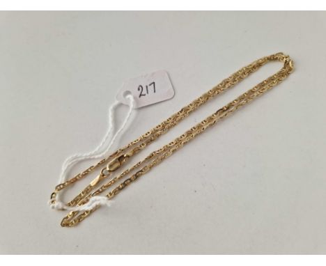A neck chain 14ct gold 18 inch 4.9 gms