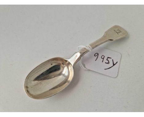 Georgian crested caddy spoon, fiddle pattern. London  1830 By W C