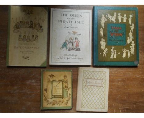 GREENAWAY, K. Under the Window 1st.ed. 1878, plus Language of Flowers 1884, plus Mother Goose 1881, plus 2 others (5)