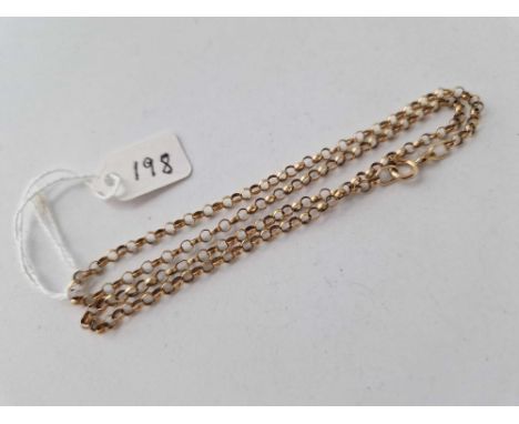 A belcher link neck chain 9ct 17 inch 4.8 gms