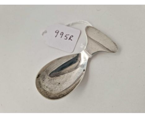 Plain caddy spoon fish shaped. Sheffield 1920 By S H 