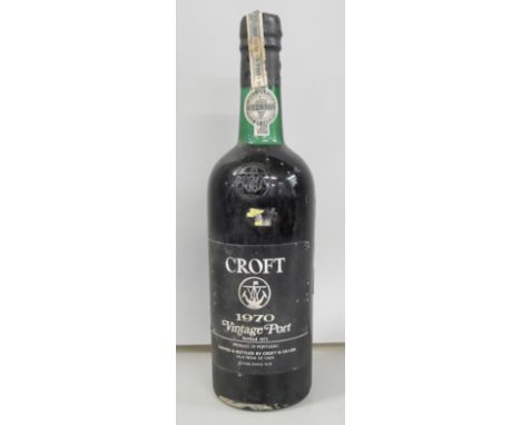 A bottle of Croft 1970 Vintage Port **PLEASE NOTE THIS LOT IS NOT ELIGIBLE FOR IN-HOUSE POSTING AND PACKING** 