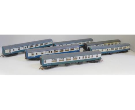 Six OO gauge Hornby and Lima Inter-City railway carriages 