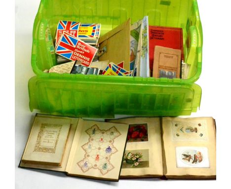 A Postcard Album full of mainly vintage cards, including glamour, greetings (including Louis Wain (6)), topographical. Noted 