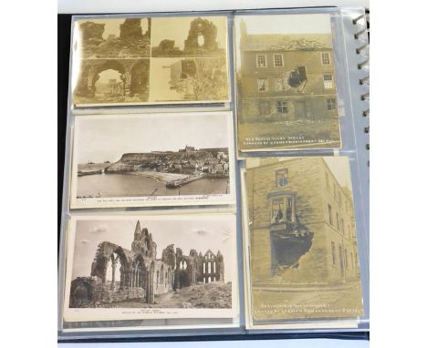 Sandsend, Robin Hood's Bay and Whitby. A two volume collection. Includes real photographic (good range of German bombing Dece