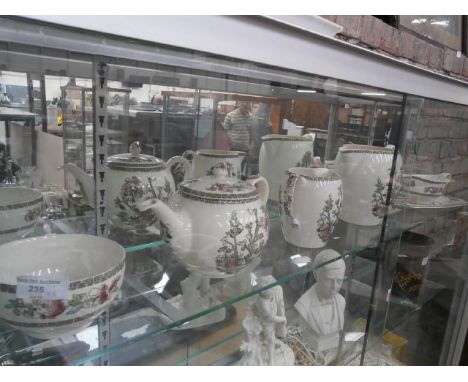 shelf of indian tree table ware