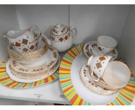 shelf of colclough table ware