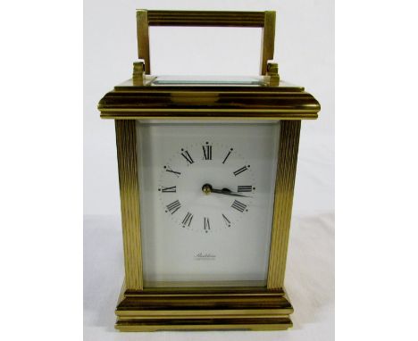 Brass carriage clock 'Sladdens, Canterbury'