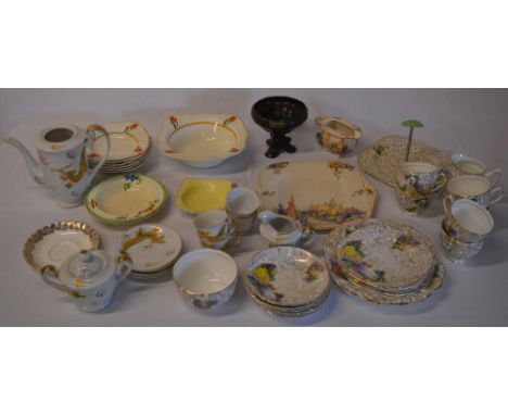 Various ceramics including geisha ware part tea service etc