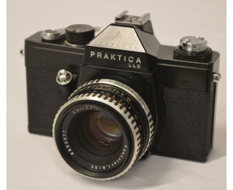 Praktica Pentacon camera with Carl Zeiss Jena Pancolar f/1.8 50mm lens