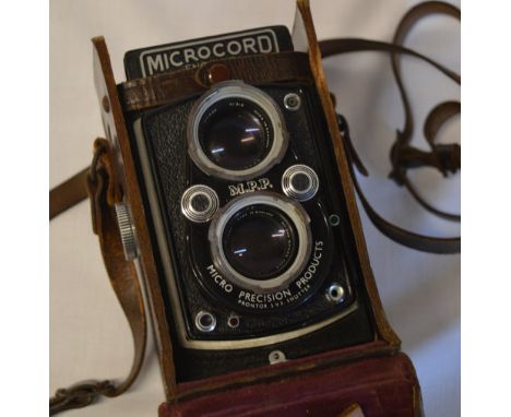 Microcord Twin Reflex camera in fitted case