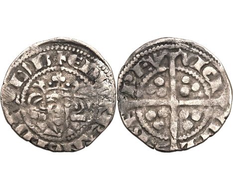 ENGLAND. Edward I, 1272-1307. Silver penny, 1279-1307. Berwick Upon Tweed. New Coinage, Obv: +EDWA R ANGL DnS hYB, crowned bu