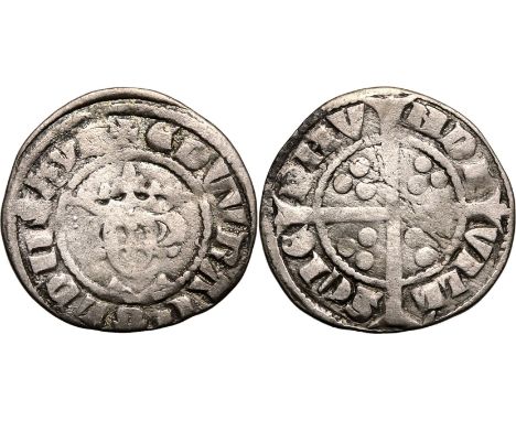 ENGLAND. Edward I, 1272-1307. Silver penny, 1279-1307. Bury St Edmunds. New Coinage, Obv: +EDWA R ANGL DnS hYB, crowned bust 