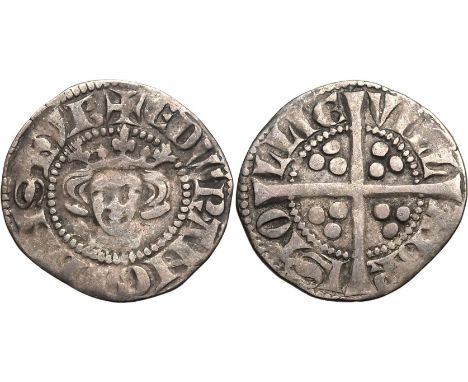 ENGLAND. Edward I, 1272-1307. Silver penny, 1279-1307. Bristol. New Coinage, Obv: EDW R ANGL DNS HYB, crowned bust facing. Re